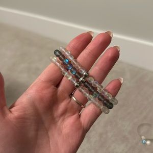 3 Mermaid Glass Beaded Bracelets